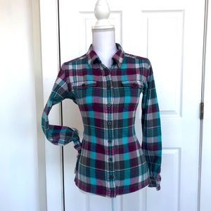 Patagonia Organic Cotton Fjord Flannel Shirt Sz 8